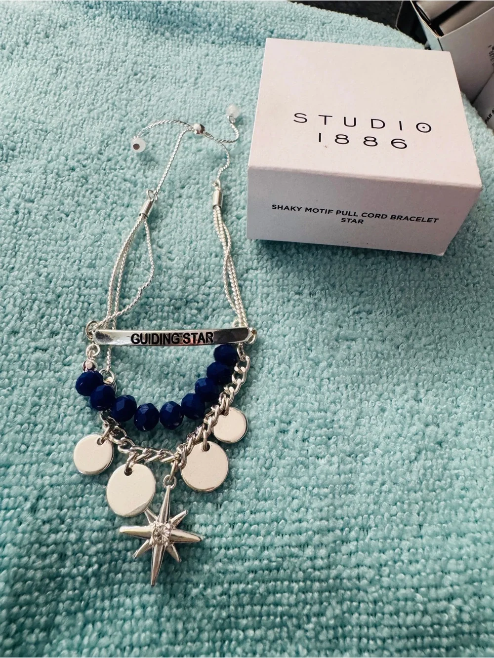Studio 1886 Shaky Motif Pull Cord Bracelet Star